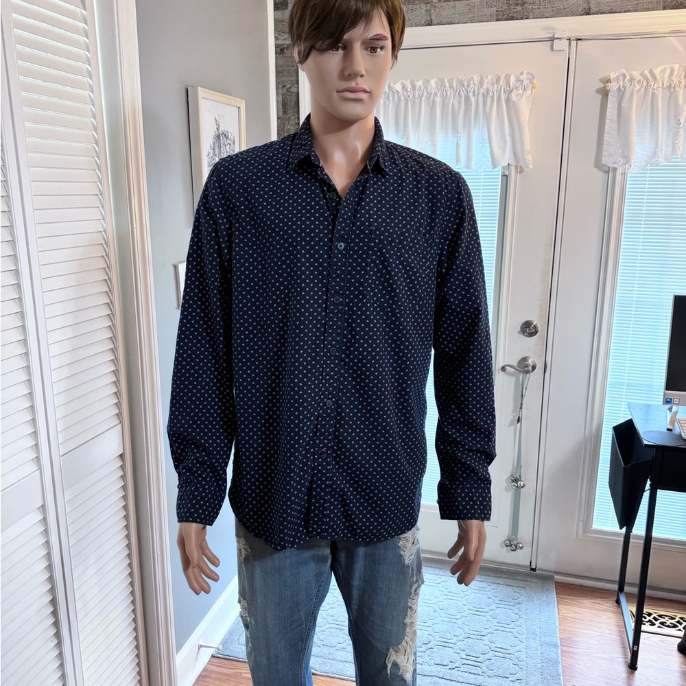 Cactus Man Slim Fit Button Down Shirt SZ‎ LG.